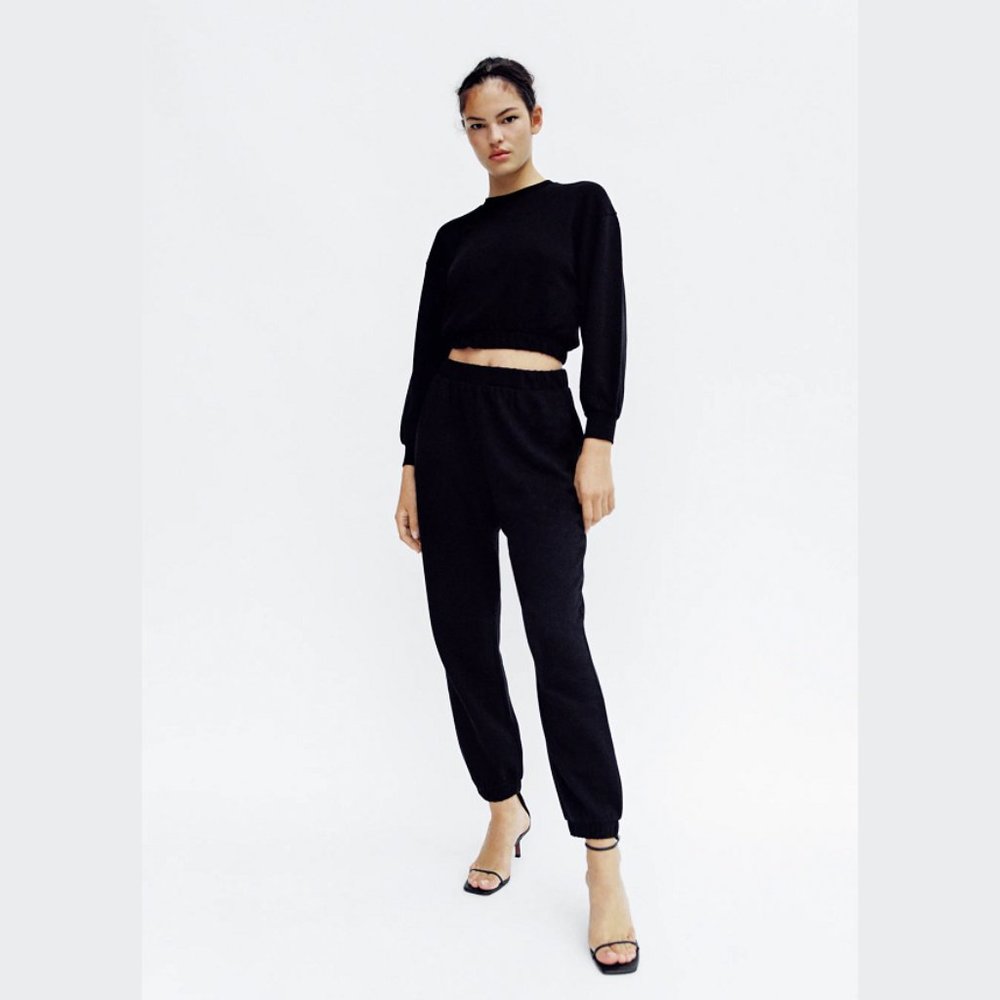 SOLD! ZARA Cropped Sweatshirt - Picture 6 of 8